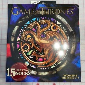 Game of Thrones 15 Days of Socks NWT